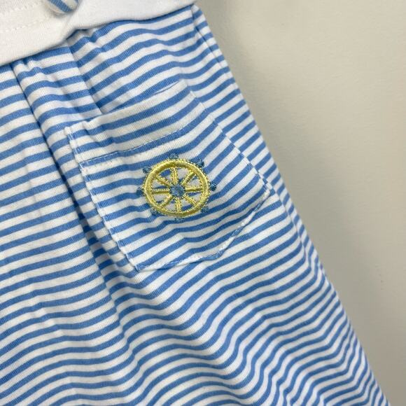 Vintage First Impressions Blue Stripe Sailor Outfit 6-9 Months - Picture 3 of 8